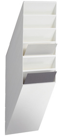 DURABLE Wand-Prospekthalter-Set FLEXIBOXX 6, A4, 6 Fächer