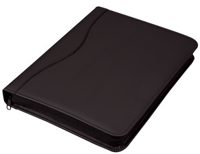 Alassio Ringbuchmappe RONDO, DIN A4, Lederimitat, schwarz
