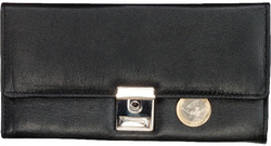Alassio Kellnerbörse, aus Nappa-Leder, schwarz