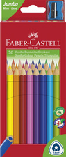 FABER-CASTELL Dreikant-Buntstifte Jumbo, 10er Etui