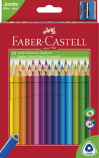 FABER-CASTELL Dreikant-Buntstifte Jumbo, 10er Etui