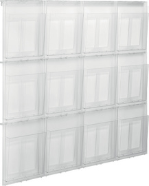 helit Wanddisplay the placativ, 3 x DIN A4 hoch, glasklar