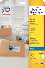 AVERY Zweckform Inkjet Versand-Etiketten, 99,1 x 57 mm, weiß
