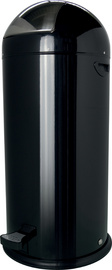 helit Tret-Abfalleimer the step dome, 52 Liter, schwarz