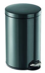 DURABLE Tret-Abfalleimer Metall, rund, 12 Liter, anthrazit