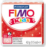 FIMO kids Modelliermasse, ofenhärtend, glitter-blau, 42 g