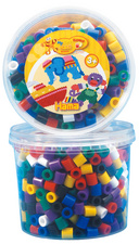 Hama Bügelperlen maxi Volltonmix, in Dose