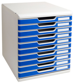 EXACOMPTA Schubladenbox MODULO A4, 3 Schübe, schwarz