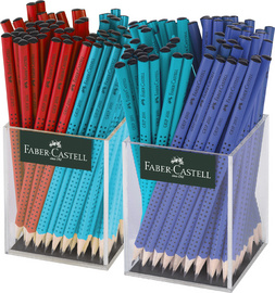 FABER-CASTELL Bleistift GRIP 2001 rot/blau/türkis, im Köcher