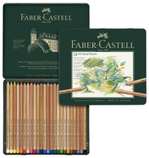 FABER-CASTELL Buntstifte PITT PASTELL, 12er Metalletui