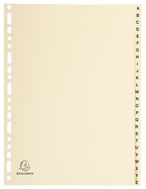 EXACOMPTA Karton-Register A-Z, DIN A4, 26-teilig