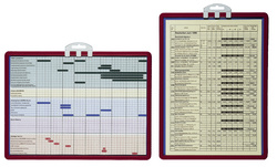DURABLE Infotafel SHERPA, DIN A4, Profilrahmen rot