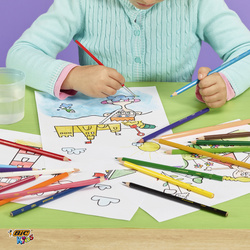 BIC KIDS Aquarell-Buntstifte Aquacouleur, 12er Kartonetui