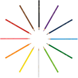 BIC KIDS Aquarell-Buntstifte Aquacouleur, 12er Kartonetui