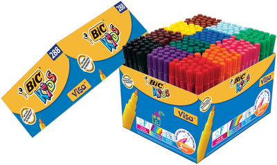 BIC KIDS Fasermaler Visa, 288er Kartonbox