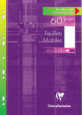 Clairefontaine Feuillets mobiles 170 x 220 mm, quadrillé 5/5
