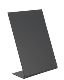 Securit Tischaufsteller L-SHAPE, DIN A6, schwarz