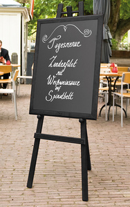 Securit Kreidetafel UNIVERSAL, mit Holzrahmen, buche