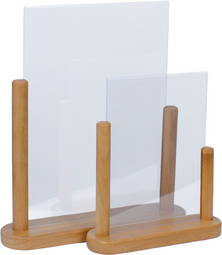 Securit Tischaufsteller TABLE, Acryl, DIN A4, schwarz