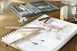 FABER-CASTELL Künstlerstift PITT OIL BASE, rötel