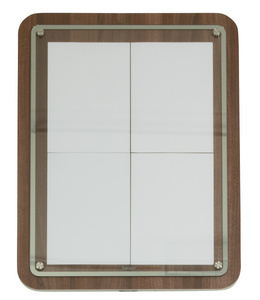 Securit Schaukasten GLASS STAR, 1 x DIN A4 Seite, eiche