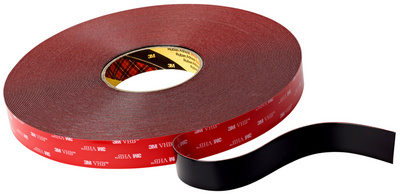 3M VHB Hochleistungsklebeband 5952F, 12 mm x 33 m, schwarz