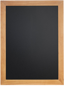 Securit Kreidetafel UNIVERSAL, mit Holzrahmen, teak