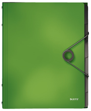 LEITZ Ordnungsmappe Solid, DIN A4, PP, 6 Fächer, hellblau
