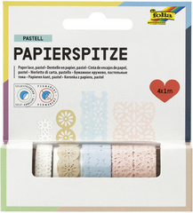 folia Papierbordüren Creative, selbstklebend, weiß