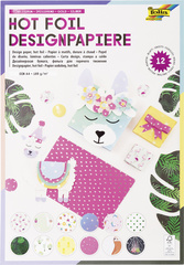 folia Designpapierblock Hotfoil II, DIN A4, 165g/qm, 12 Bl