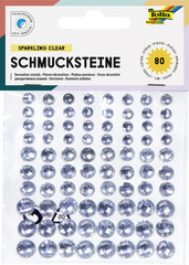 folia Schmucksteine Clear, selbstklebend, transparent