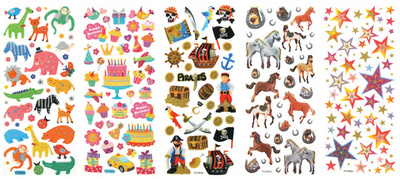 folia Glitzer-Sticker Dekozauber