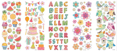 folia Brilliant-Sticker, Ganzjahres-Motive sortiert