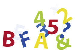 folia Bastelfilz-Stanzteile Buchstaben, selbstklebend