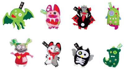 folia Häkelset Mini Monster Friends