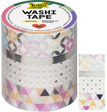 folia Deko-Klebeband Washi-Tape Hotfoil Gold II, 4er Set