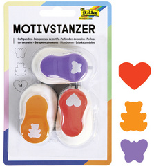 folia Motivstanzer Ganzjahresmotive, klein, Set 1
