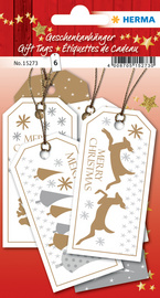 HERMA Weihnachts-Geschenkanhänger Merry Christmas