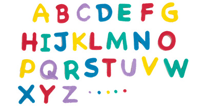 folia Moosgummi-Stanzteile Buchstaben