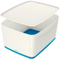 LEITZ Aufbewahrungsbox My Box, 18 Liter, weiß/grau
