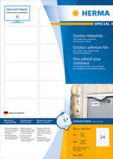 HERMA Outdoor Folien-Etiketten SPECIAL, 63,5 x 33,9 mm, weiß