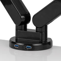 Fellowes TFT-/LCD-Doppel-Monitorarm Platinum, schwarz