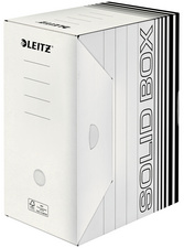 LEITZ Archiv-Schachtel Solid, weiß/hellrot, (B)100 mm