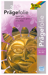 folia Prägefolienmappe, 185 x 290 mm, 5 Blatt, sortiert
