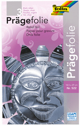 folia Prägefolienmappe, 185 x 290 mm, 5 Blatt, sortiert