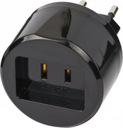 Brennenstuhl 1508500010 Reisestecker USA / Eurostecker, schwarz