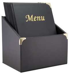 Securit Speisekarten-Mappe BASIC, DIN A4, 10er Box, schwarz