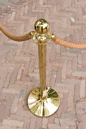 Securit Absperrsystem CLASSIC - Pfosten und Fuß, gold