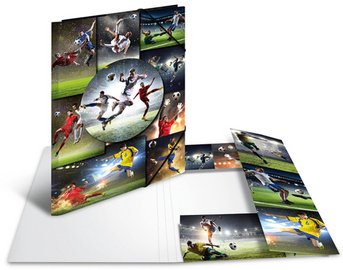 HERMA Eckspannermappe Football, Karton, DIN A3