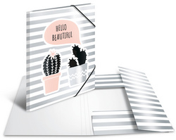 HERMA Eckspannermappe Hello, Karton, DIN A4